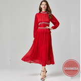 Vestido Eluana Bela Charmosa® - Vermelho