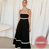 Vestido Eloá Bela Charmosa®- Marinho